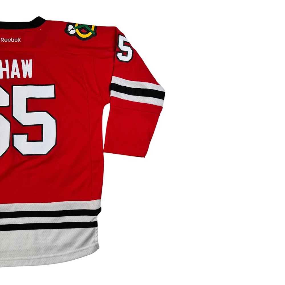Reebok Chicago Blackhawks NHL Andrew Shaw #65 Red Jersey Youth Sz L/XL - Picture 10 of 12